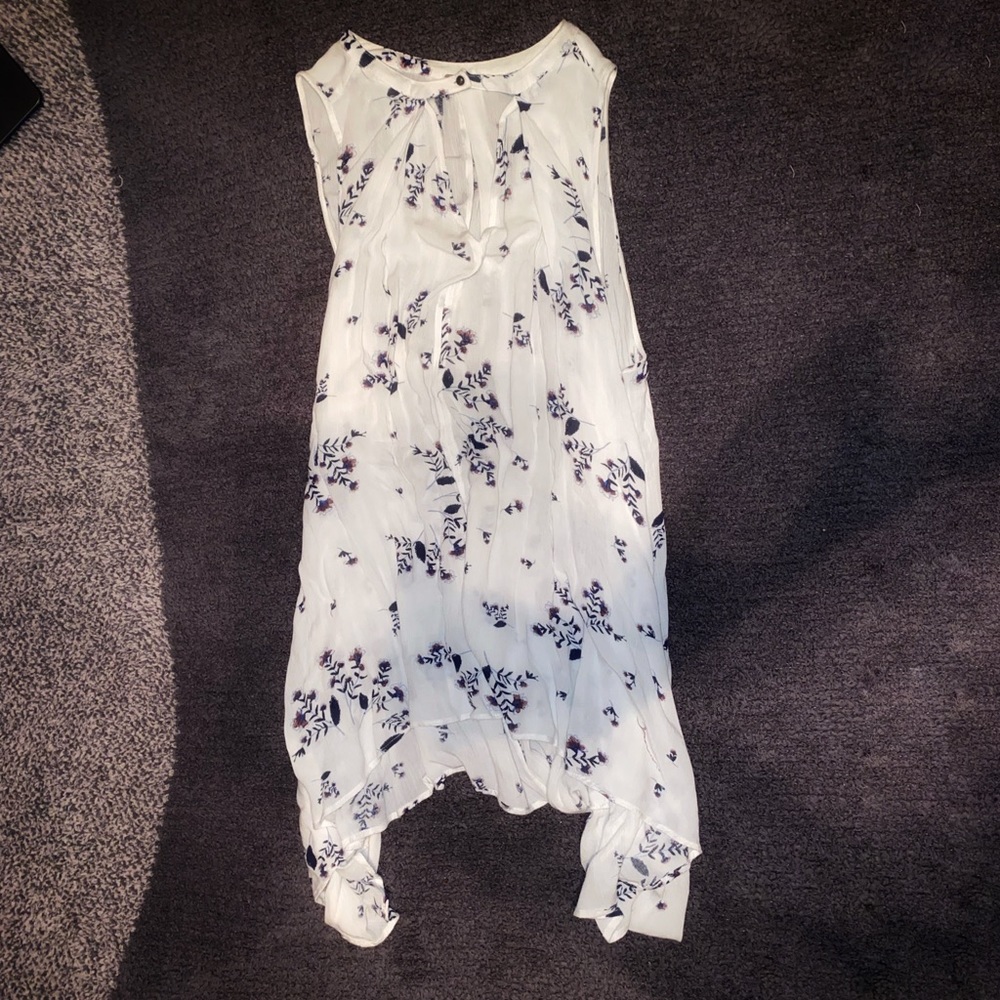 Free People white floral dress size s/m
